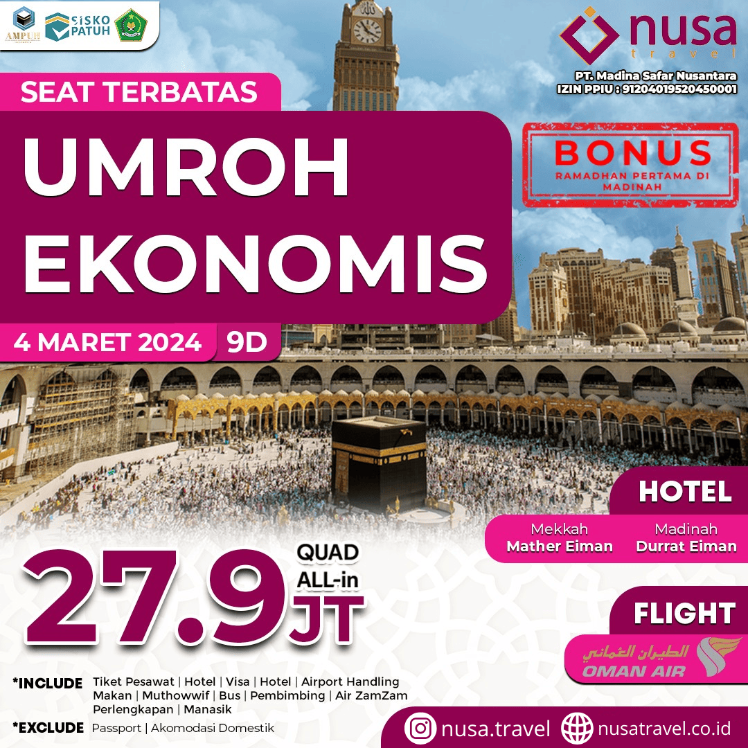 umroh ekonomis 4 maret